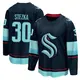 Men's Ales Stezka Seattle Kraken ＃30 Breakaway Navy Home Jersey
